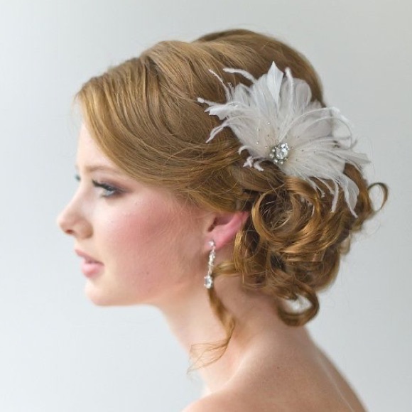 BHLDN Natural Feather Hair Comb - NEW main image 15